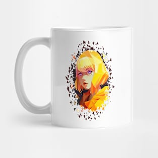 Geometric Girl Yellow - Anime Shirt Mug